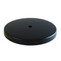 Support métallique de couleur noire, de 160 mm de diamètre et une sortie