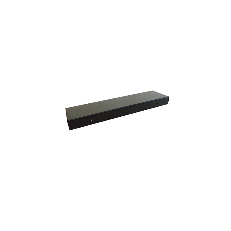 Support en métal de couleur noire, 300mm de longueur x 50mm de largeur.