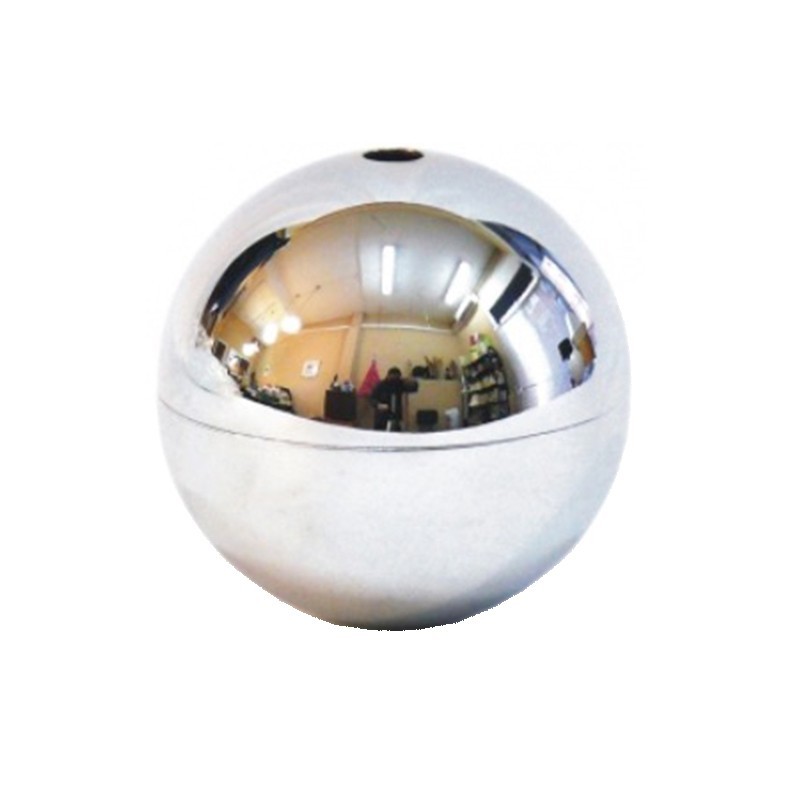 Boule métallique chromée brillant pour décorer lampes