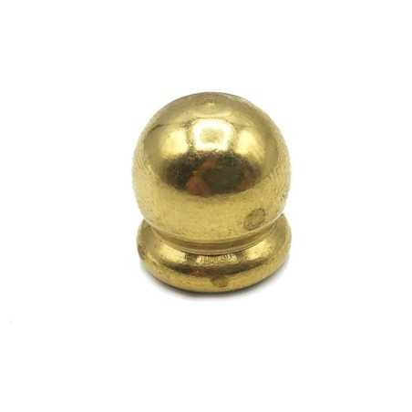 Pièce finale arrondie décorative en laiton 18 mm d'hauteur