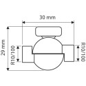 Rotule en laiton avec une boucle de clé de 30 mm de hauteur pour lampes