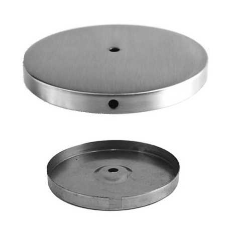 Pied de lampe finition acier mat avec base
