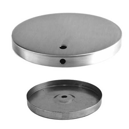 Pied de lampe acier mat décentré pour lampes
