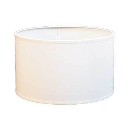 Abat-jour textile couleur blanche 450 x 250mm hauteur