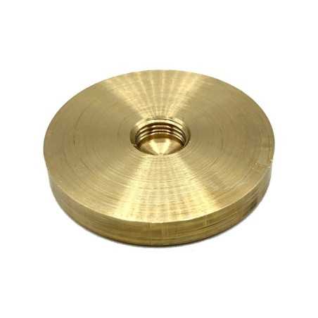 Anneau fileté 10/100 en laiton 40 mm diamètre x 6 mm haut