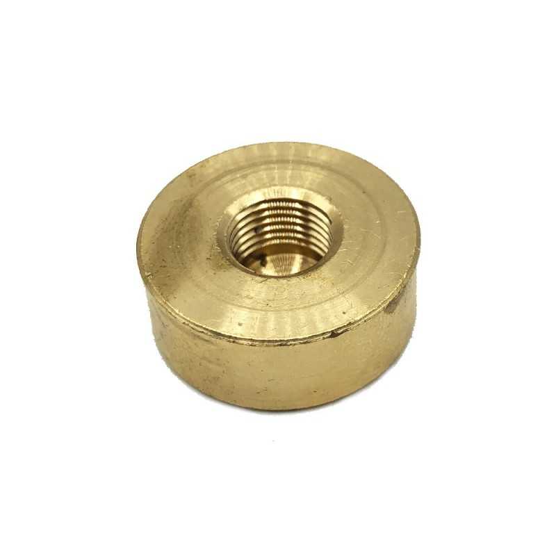 Pièce ronde en laiton de 25 mm diamètre x 10 mm haut.
