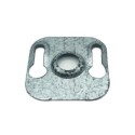 Plaque en métal 40mm avec ouvertures pour la fixation au mur