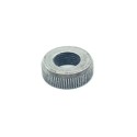Rondelle en fer filetée avec relief dans le bord 18 mm x 6 mm