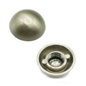 Pièce finale demi-balle 10/100 21 mm de diamètre en acier mat