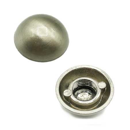 Pièce finale demi-balle 10/100 21 mm de diamètre en acier mat