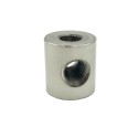 Cylindre en acier mat 4 sorties 24 mm haut x 22 mm