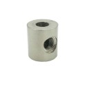 Cylindre en acier mat 3 sorties 24 mm haut x 22 mm