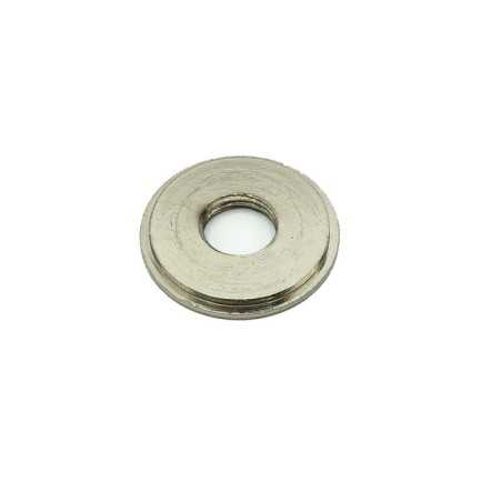 Rondelle décorative en acier mat filetée 40 mm diamètre