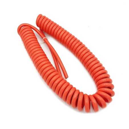 Câble orange (effet cordon téléphone) ouvert  section 3 x 1 mm 5 m