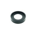Embout fileté pour tube métallique de 12 mm de diamètre, noir.