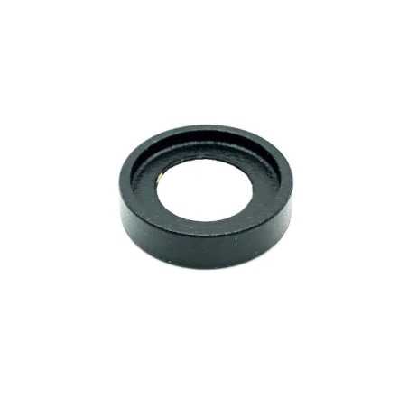 Embout fileté pour tube métallique de 12 mm de diamètre, noir.