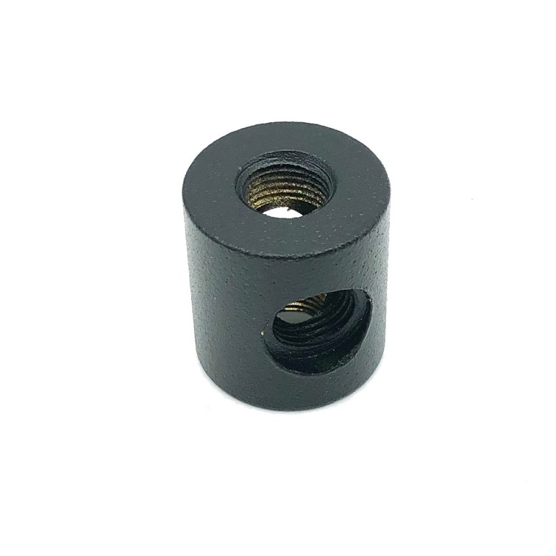 Cylindre noir avec 4 sorties 22 mm diamètre x 25 mm