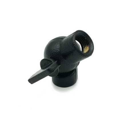 Rotule en métal noire pour lampes 32 mm haut 10/100