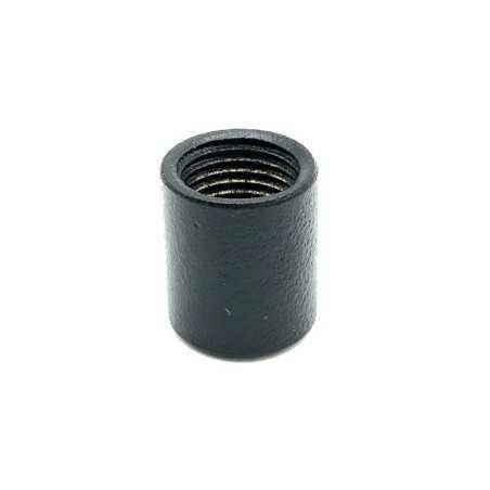 Manchon noir double filetage 10/100 de 14 mm de haut