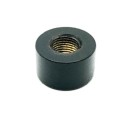 Pièce cylindrique noire 20 mm diamètre x 12 mm haut filetage 10/100