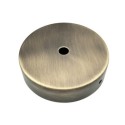 Support métal en or ancien 80mm diamètre et une sortie