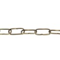 Chaîne métallique finition en or ancien et maillon de 45 mm pour lampes