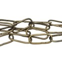 Chaîne métallique finition en or ancien et maillon de 45 mm pour lampes
