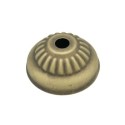 Pièce métallique avec relief finition en or ancien 58 mm et une sortie