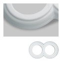 Cadre porcelaine double pour encastrer deux mécanismes