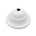 Support classique couleur blanc 90mm diamètre et une sortie