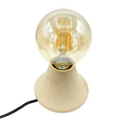 Pied en bois pour faire lampe de table 120mm diamètre