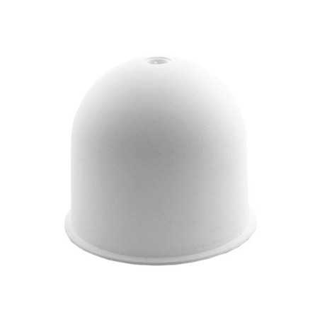 Support en plastique en forme de verre blanc de 65 mm avec une sortie