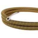 Tube semi-flexible soie dorée pour installations lumineuses