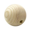 Boule en bois de 60 mm avec trou fileté 10/100