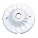 Support en porcelaine classique blanc de 100 mm avec une sortie
