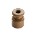 Plot en porcelaine couleur ocre pour câble torsadé