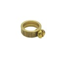 Prisonnier métal laitonné avec vis pour tube 10mm