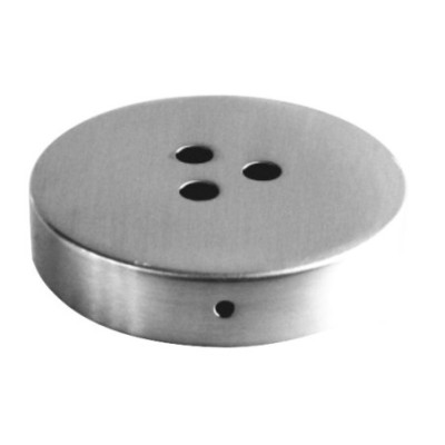 Support métallique en acier mat de 100 mm de diamètre et trois sorties