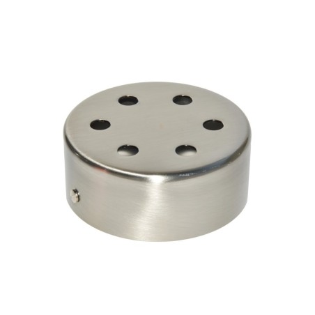 Support métallique en acier mat de 100 mm de diamètre et six sorties