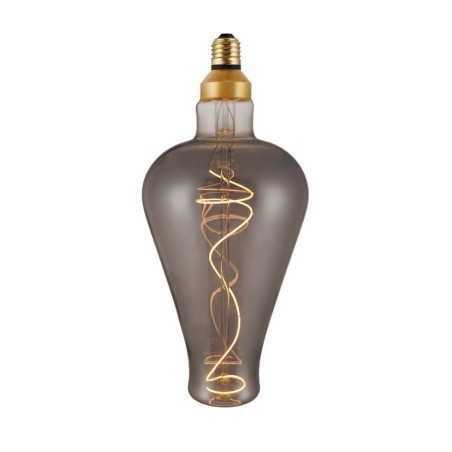 Ampoule LED fumé filament spiral 5W E27 Dimmable 2000K