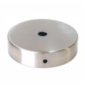 Support en métal, acier mat, diamètre de 80mm avec une sortie