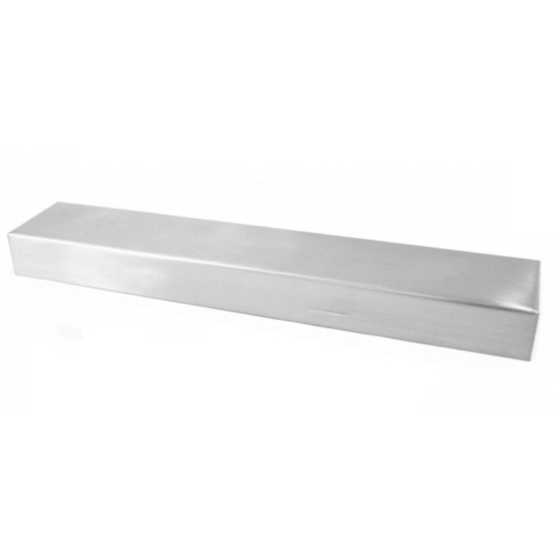 Support en métal en acier mat de 600 mm de longueur x 50 mm de largeur.