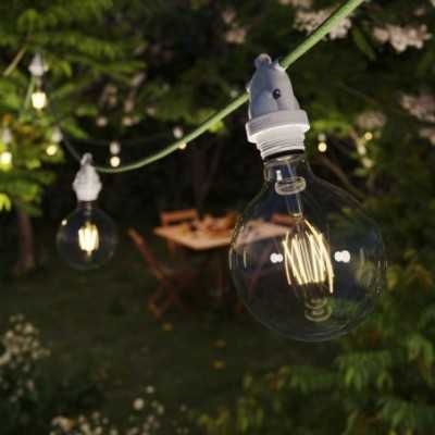 Douille guirlande IP65 pour câble textile