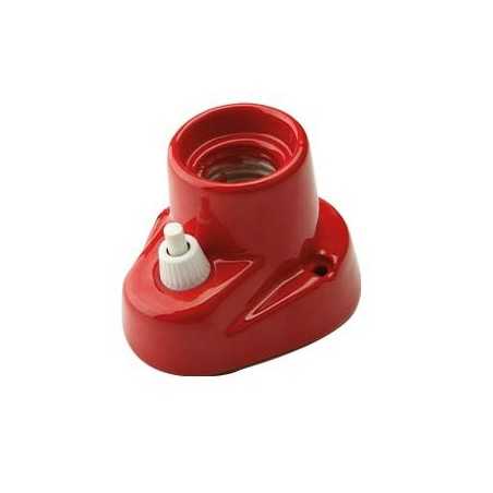Applique porcelaine E27 rétro avec interrupteur