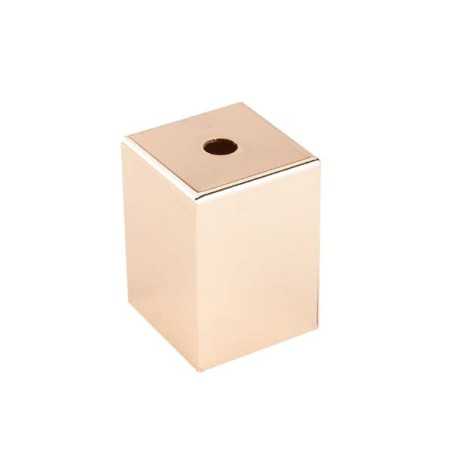 Couvercle décoratif en métal carré avec douille E27