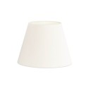 Abat-jour textile couleur blanche 400mm x 290mm conique