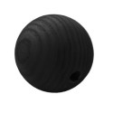 Boule en bois de 60 mm avec un trou fileté de 10/100 noir.