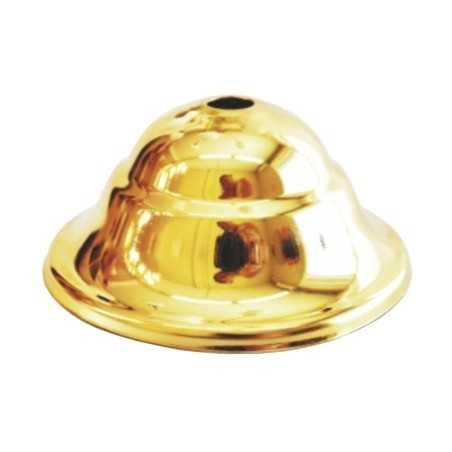 Support classique en métal doré diamètre 90mm