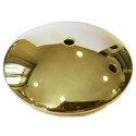 Base dorée concave diamètre 135mm pour lampes