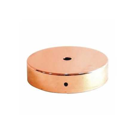 Support en métal, cuivre brillant, 60mm de diamètre avec une sortie